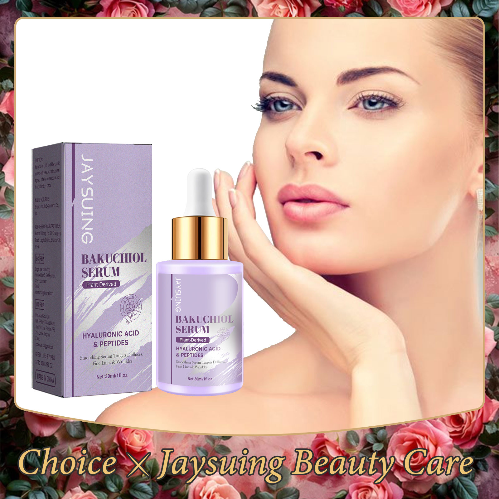 Skincare Glow Glowing - Bakuchiol Facial Rejuvenation Serum Anti Wrinkle