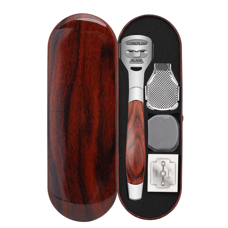 Skincare Ingredients Checker - 4pcs/set Wood Handle Foot Callus Shaver