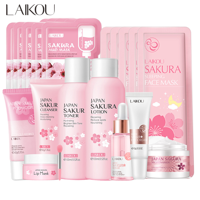 Skincare Exfoliating - Sakura Facial Cleaner Korean Face Serum