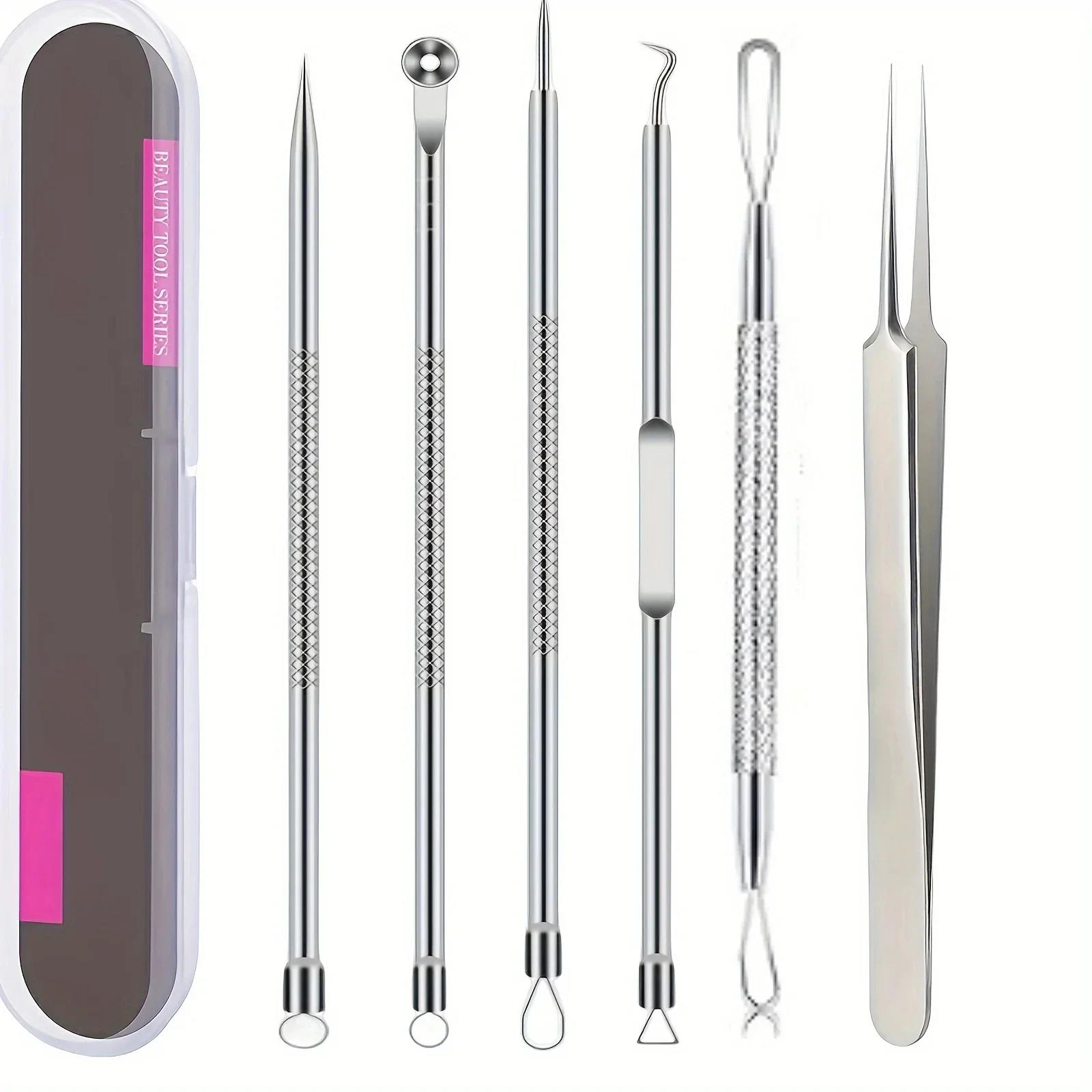 Skincare Ingredients Checker - 6Pcs Ultra-Precise Pimple Tweezers Set -