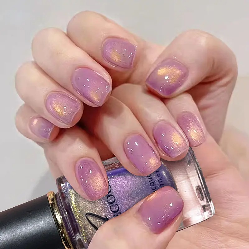 Laser Glitter Nail Polish Rain - Cucumber Cooling Gel recension och pris
