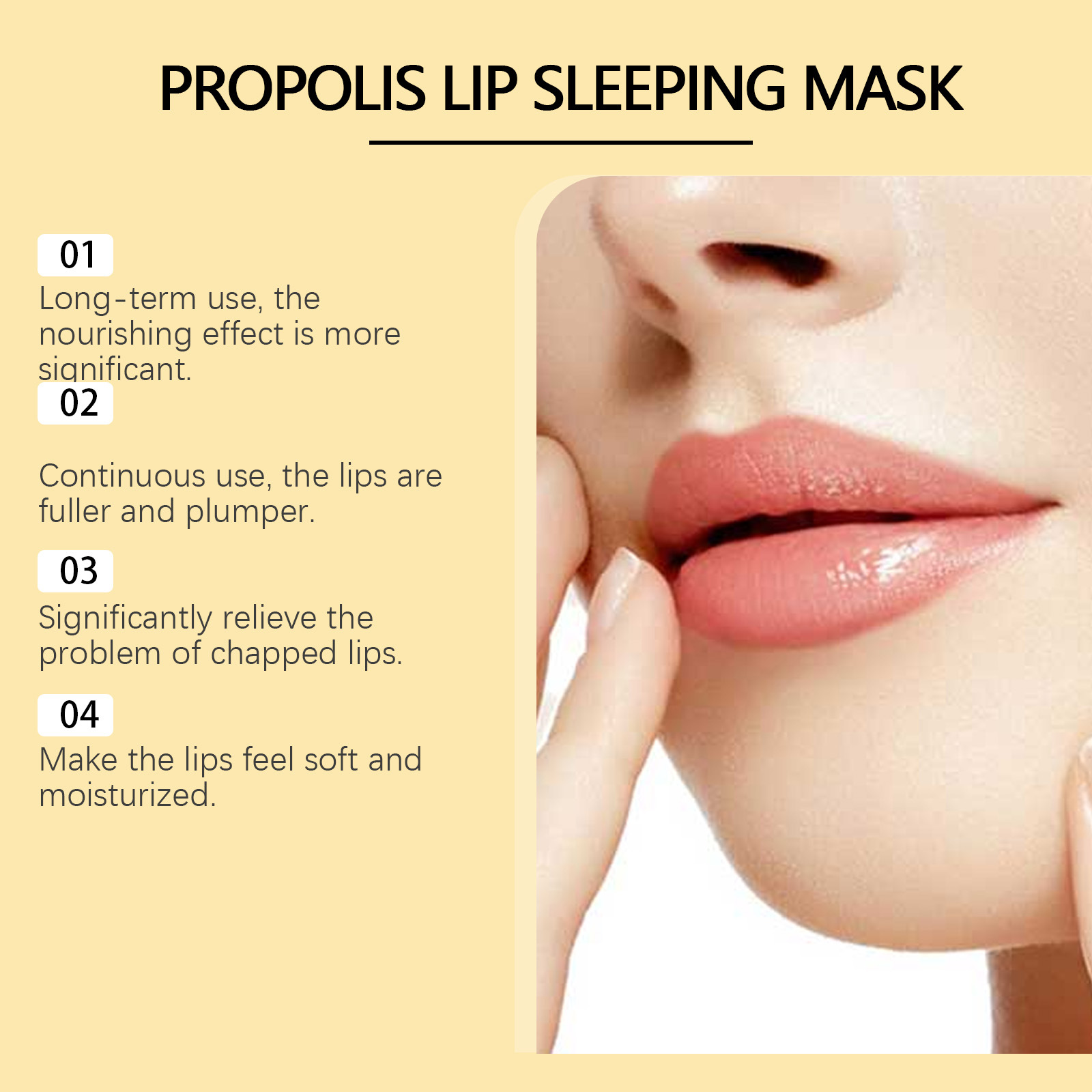 EELHOE Propolis Night Lip Mask - Skincare Exfoliating recension och pris
