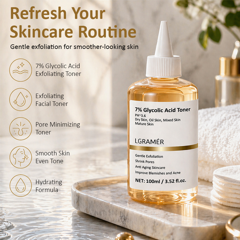 100ml Exfoliating Facial Toner - Glycolic Acid Exfoliant recension och pris