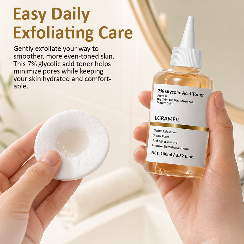 100ml Exfoliating Facial Toner - Glycolic Acid Exfoliant recension och pris