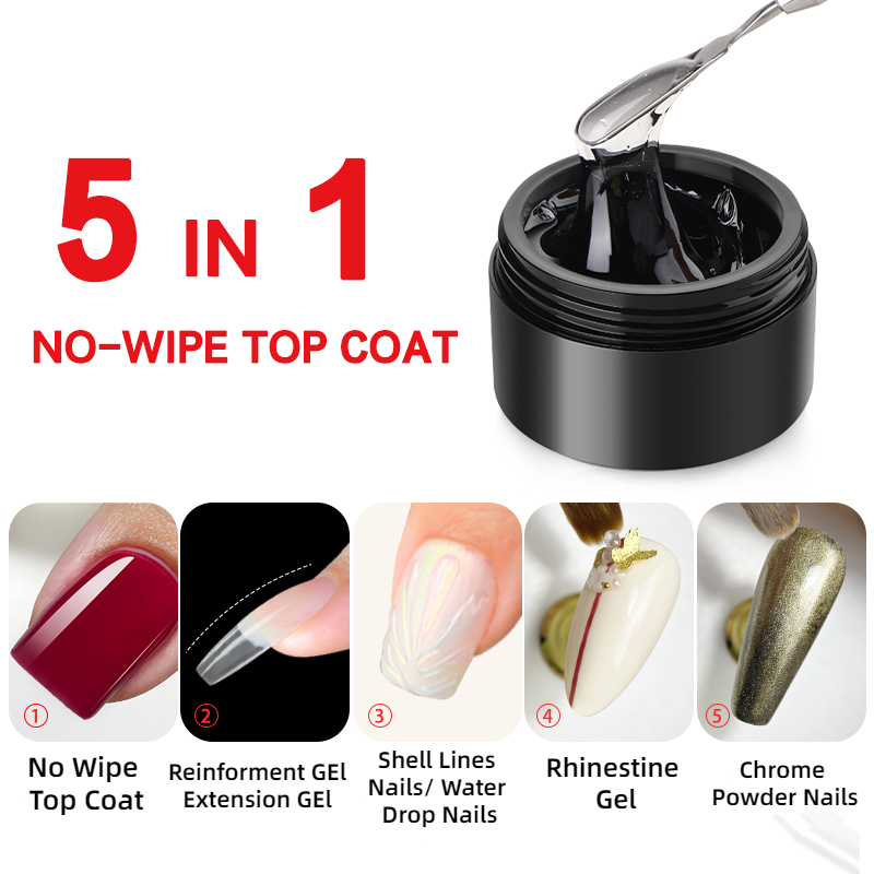 MSHARE 3D Top Coat Gel 50ml 5  - Cucumber Cooling Gel recension och pris