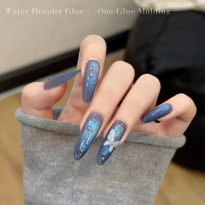Water Drop Nail Gel Set 3D Cry - Cucumber Cooling Gel recension och pris