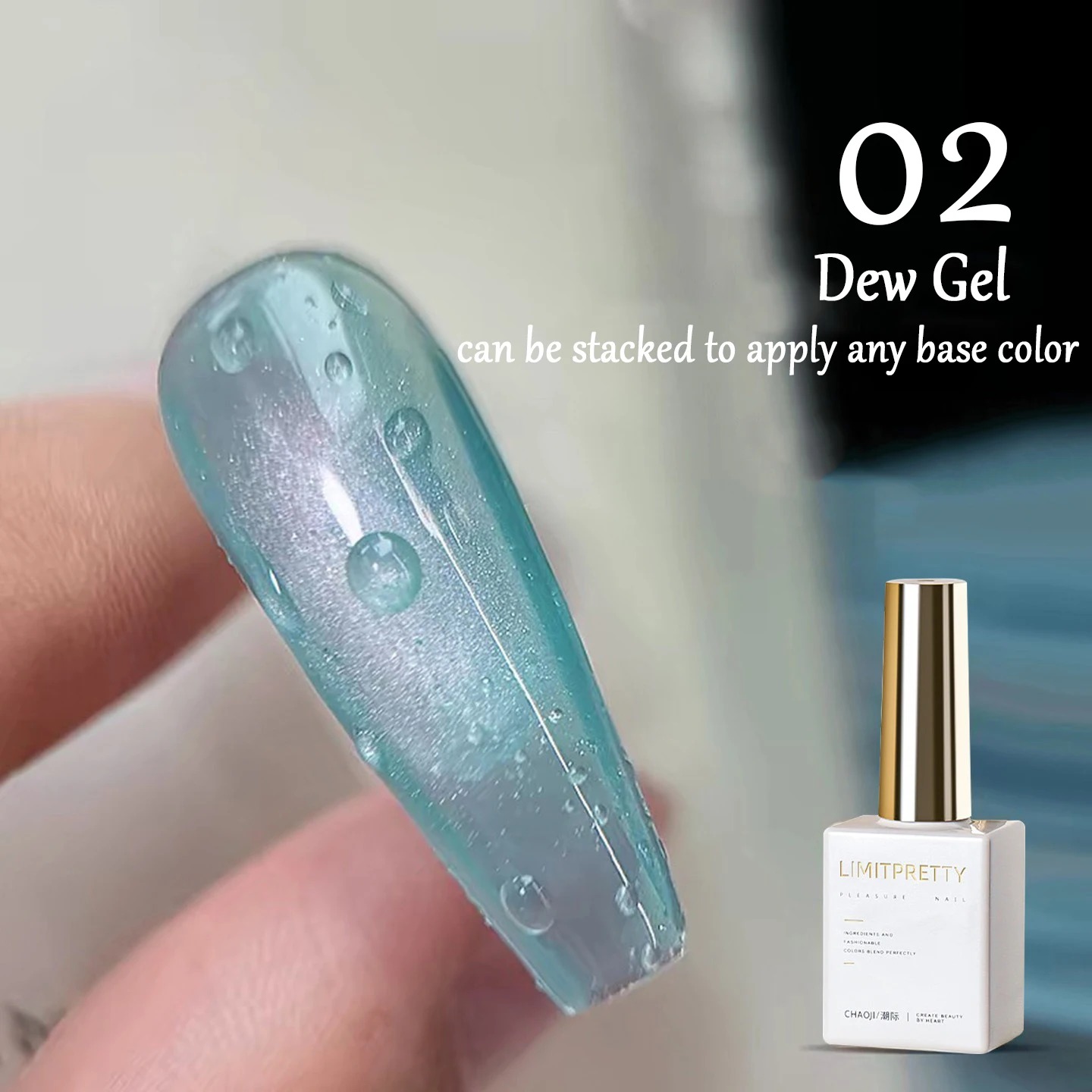 Water Drop Nail Gel Set 3D Cry - Cucumber Cooling Gel recension och pris