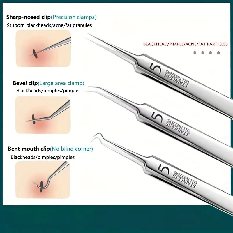 3-8Pcs Acne Needle Tool Set Pi - Skincare Ingredients Checker recension och pris