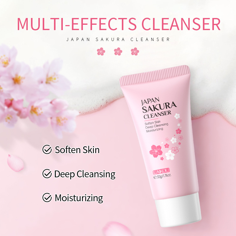 Japan Sakura Facial Cleaner Ko - Skincare Exfoliating recension och pris