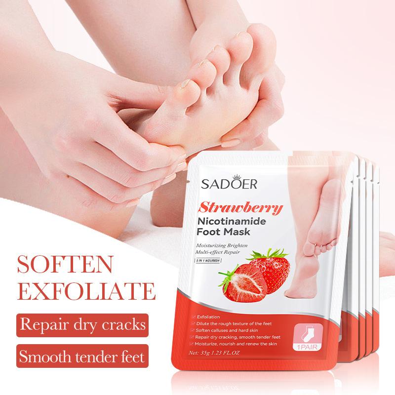 1 Pairs SADOER Fruits Foot Mas - Skincare Exfoliating recension och pris