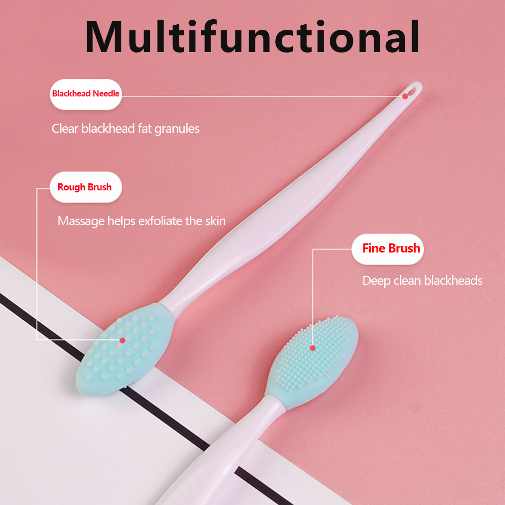 Silicone Face Wash Brush Dual  - Skincare Exfoliating recension och pris