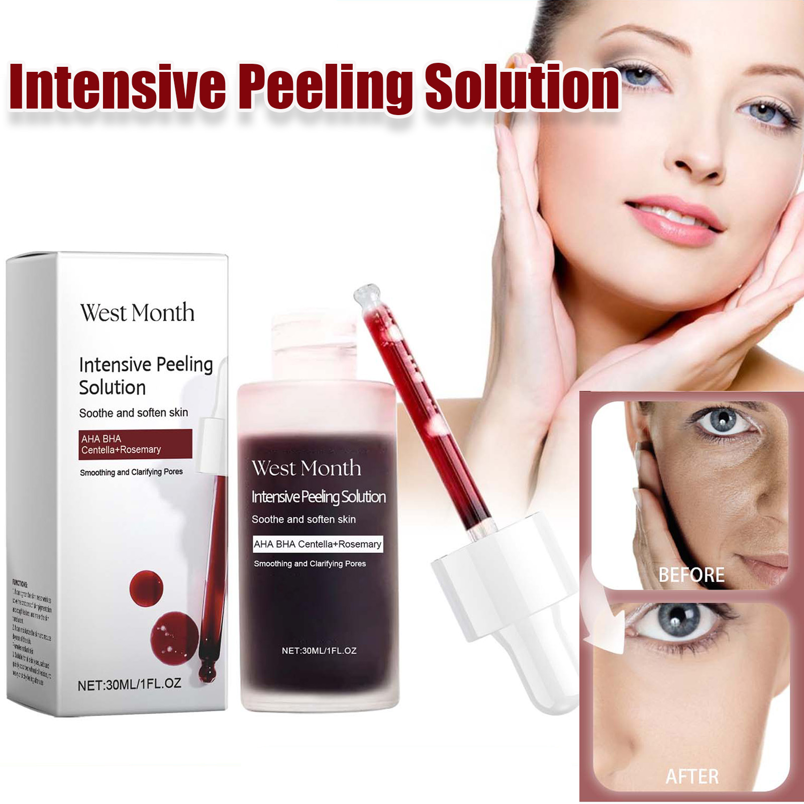 Peeling Face Serum Anti Acne B - Glycolic Acid Exfoliant recension och pris