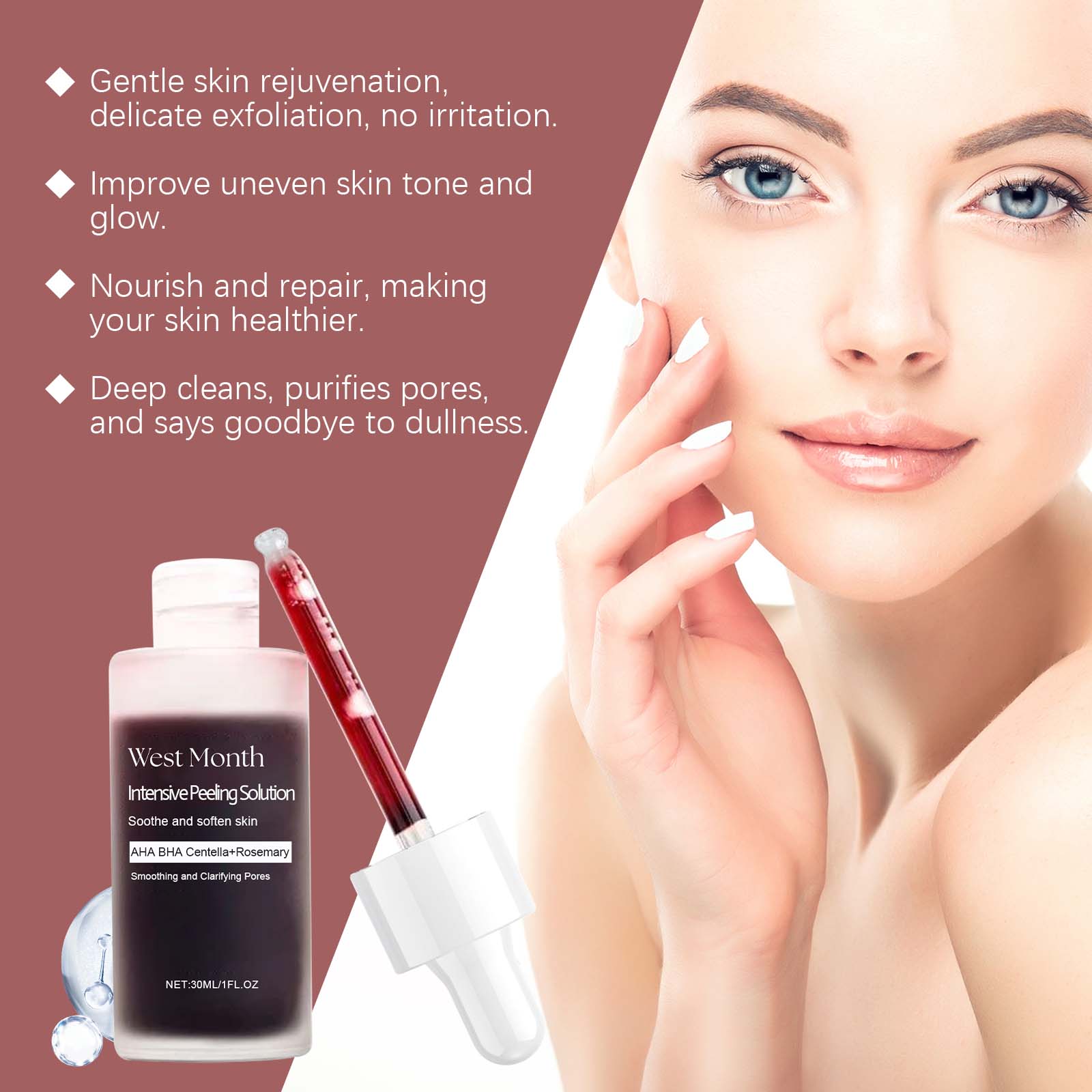 Peeling Face Serum Anti Acne B - Glycolic Acid Exfoliant recension och pris