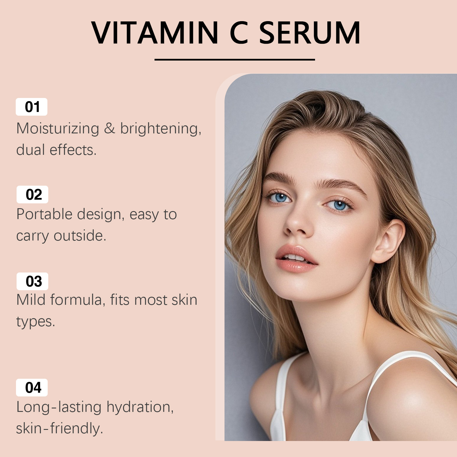 Vitamin C Serum for Face Hyalu - Skincare Glow Glowing recension och pris