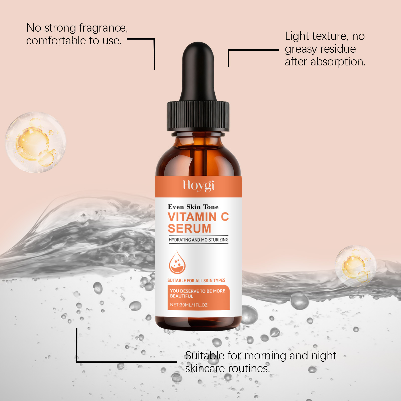 Vitamin C Serum for Face Hyalu - Skincare Glow Glowing recension och pris